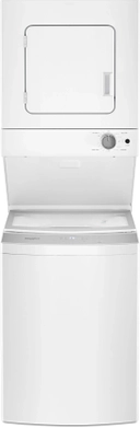 24 Inch Electric Stacked Laundry Center with 1.6 cu. ft. Washer, 6 Wash Cycles, 3.4 cu. ft. Dryer