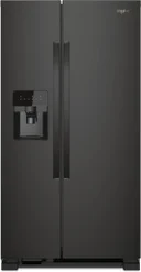 36 Inch, 25 Cu. Ft. Side by Side Refrigerator with External Dispenser