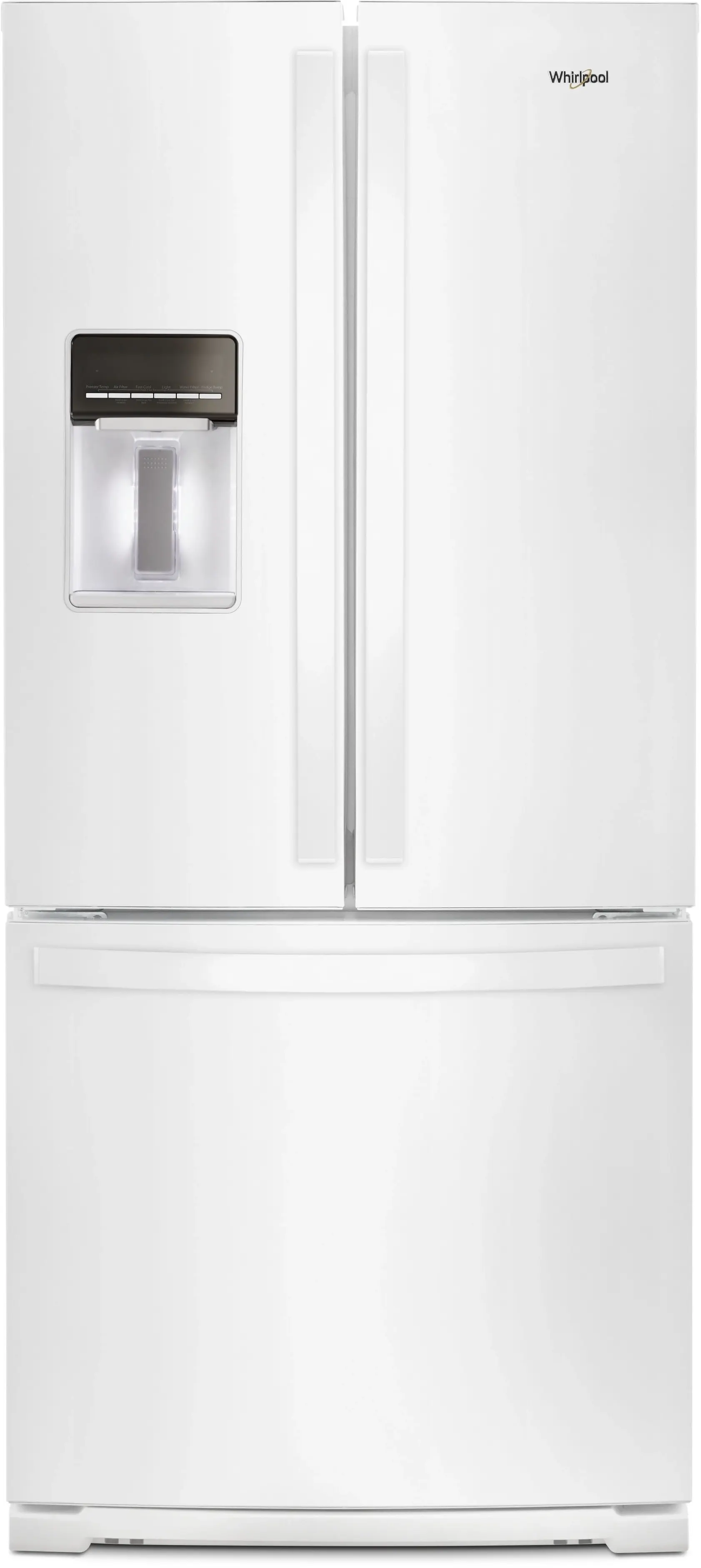 Whirlpool WRF560SEHW 30 Inch, 20 Cu. ft. Freestanding French Door