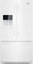 36 Inch, 25 Cu. Ft. Freestanding French Door Refrigerator with Exterior Ice and Water Dispenser
