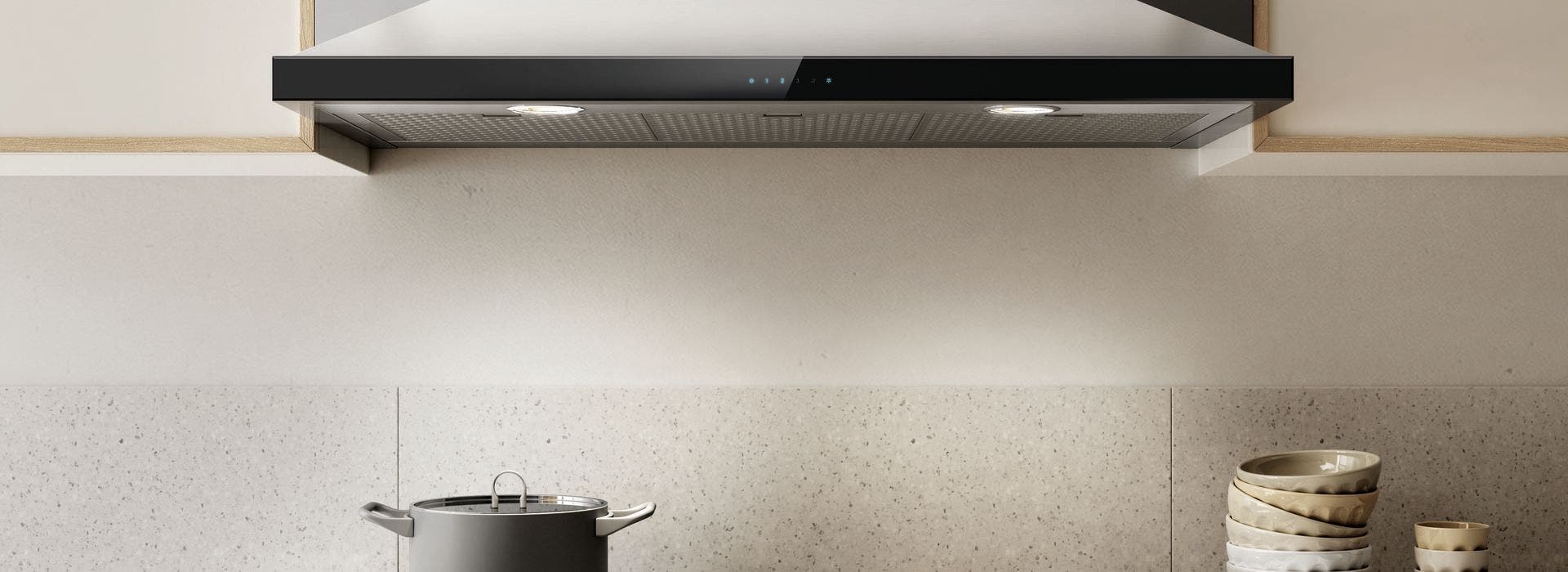 Elica EMD530S3 Stainless Steel with Black Glass, 30 Inch