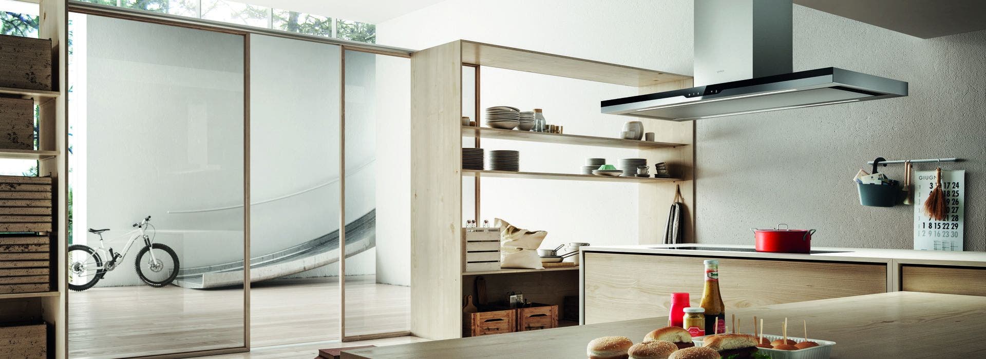 Elica EMI648SS Stainless Steel with Black Glass