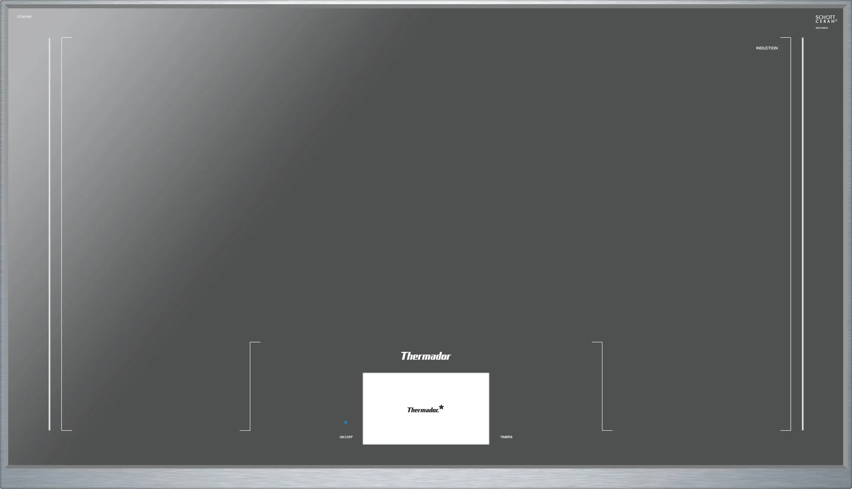 Thermador CIT36XWB Dark Gray, with Frame