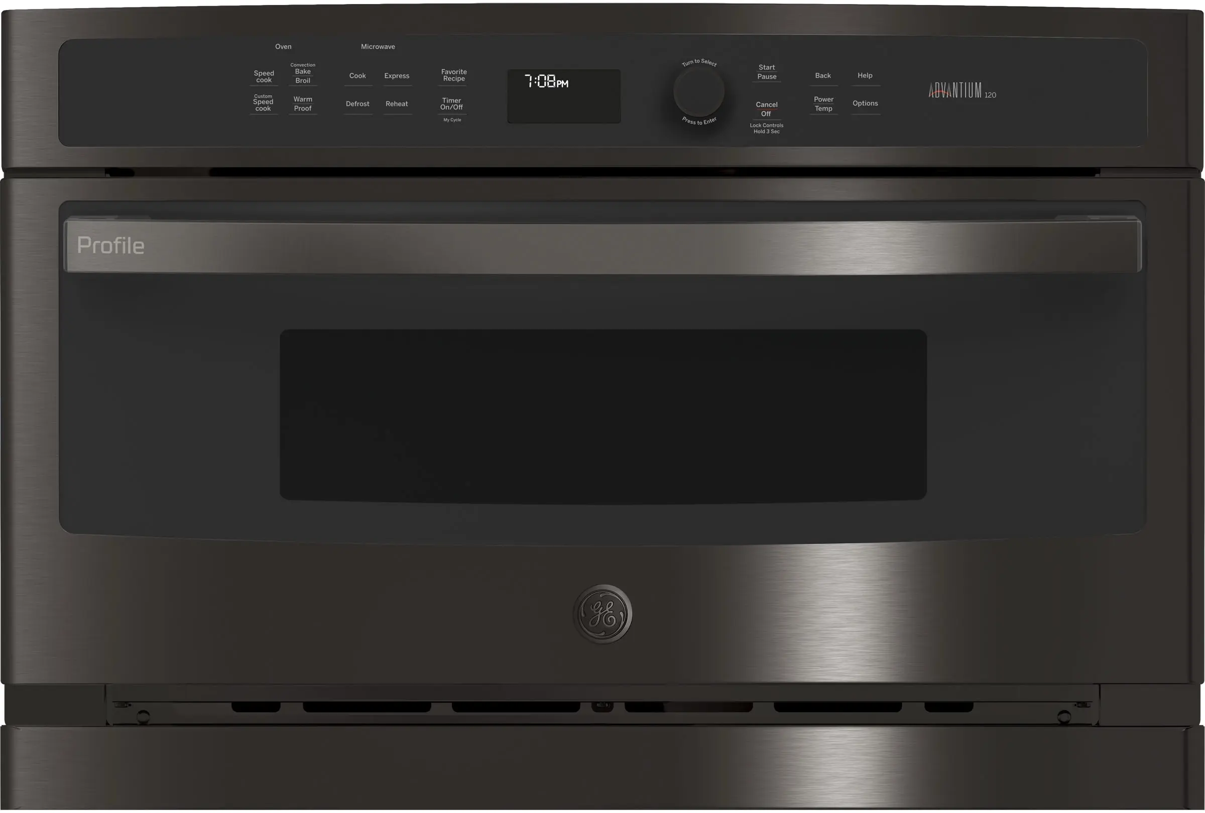 GE PSB9120BLTS Black Stainless Steel
