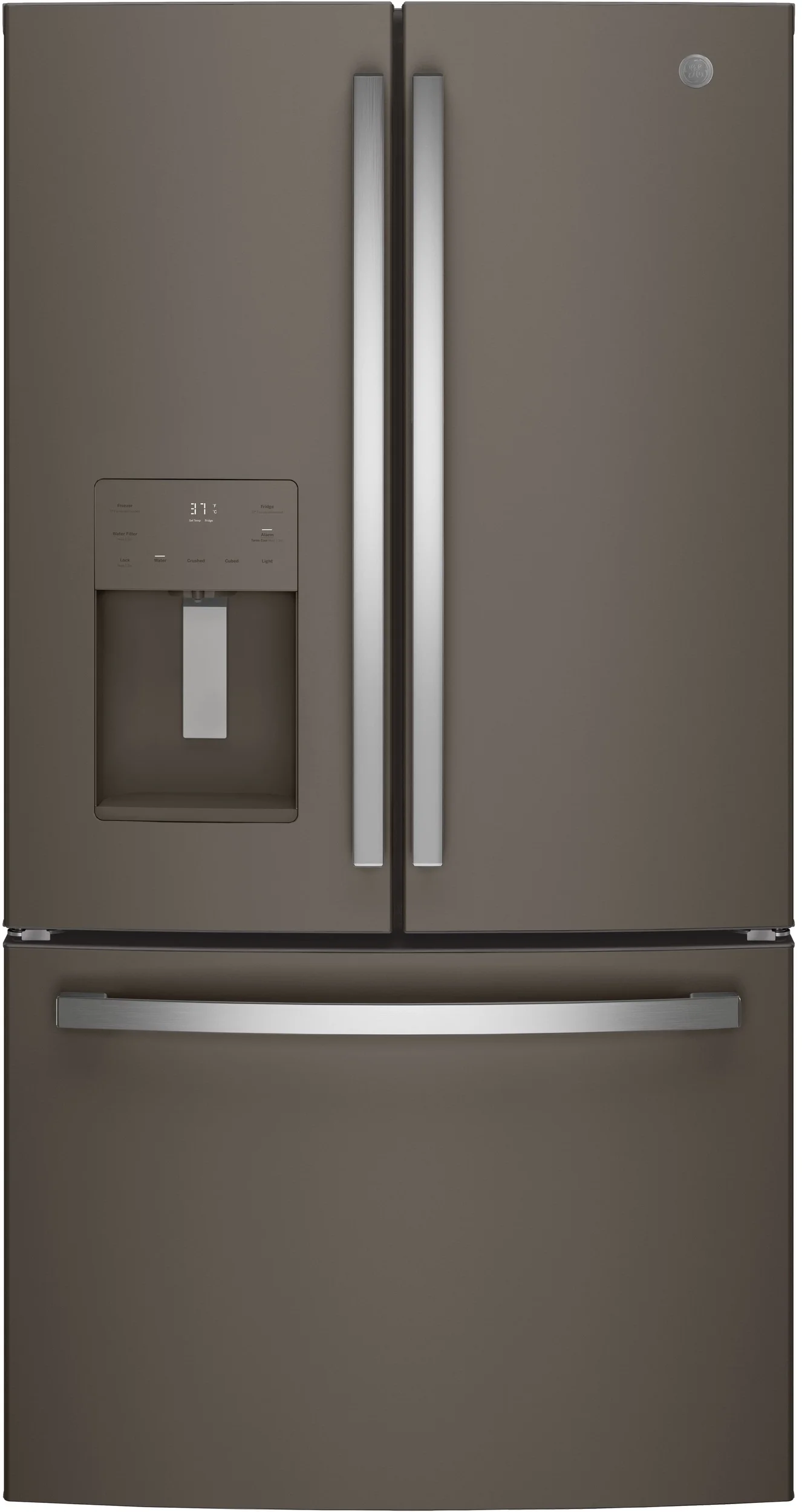 GE GFE26JMMES 36 Inch French Door Refrigerator Slate | Plesser's