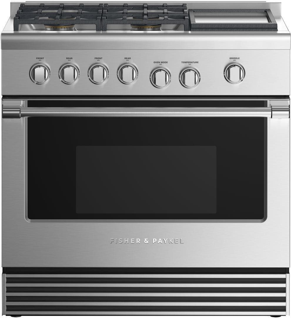 Fisher Paykel RGV2364GDLN Stainless Steel With Black Glass