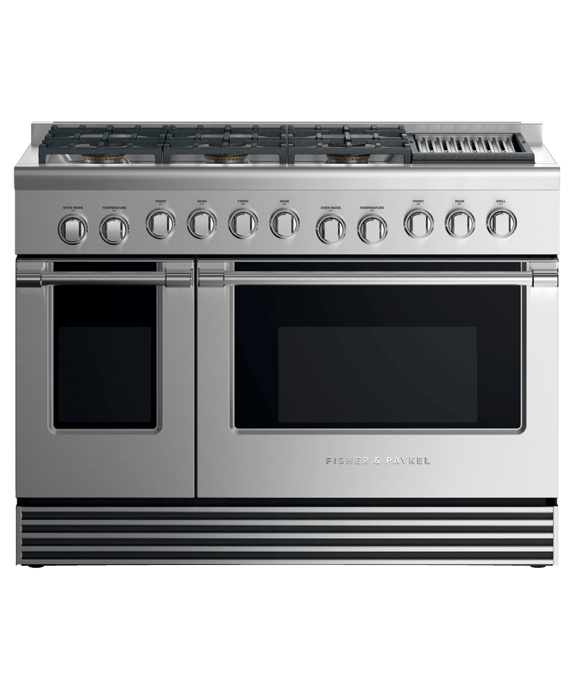 Fisher Paykel RGV2486GLNN Stainless Steel With Black Glass