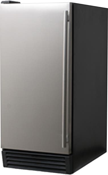 Avanti IM44U3S Black Cabinet with Stainless Steel Door