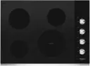 30 Inch Electric Cooktop with 4 Element Burners, Ceramic Glass Surface, FlexHeat™ Dual Radiant Element, Hot Surface Indicator Light, Dishwasher-Safe Knobs, and ADA Compliant