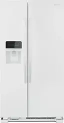 36 Inch, 25 Cu. Ft. Freestanding Side by Side Refrigerator with External Water Dispenser and Door Lock