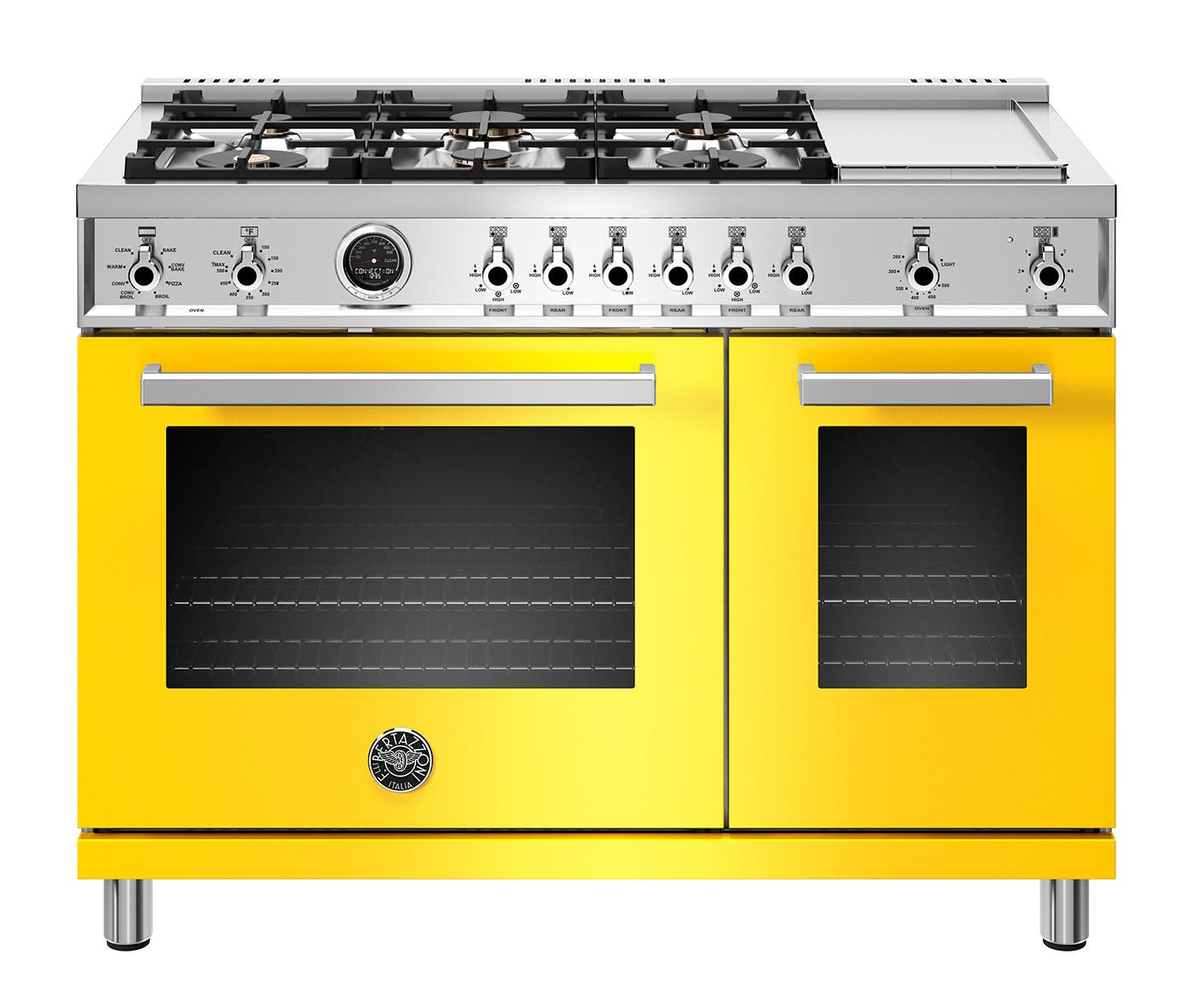 Bertazzoni PROF486GDFSGITLP Yellow, Liquid Propane