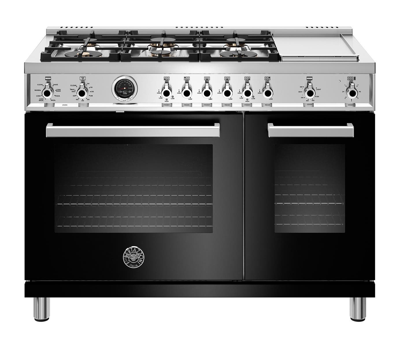 Bertazzoni PROF486GDFSNETLP Black, Liquid Propane