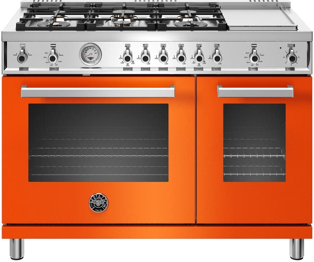 Bertazzoni PROF486GGASARTLP Orange, Liquid Propane