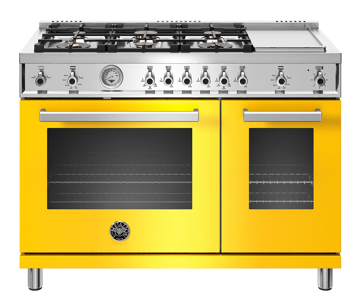 Bertazzoni PROF486GGASGITLP Yellow, Liquid Propane