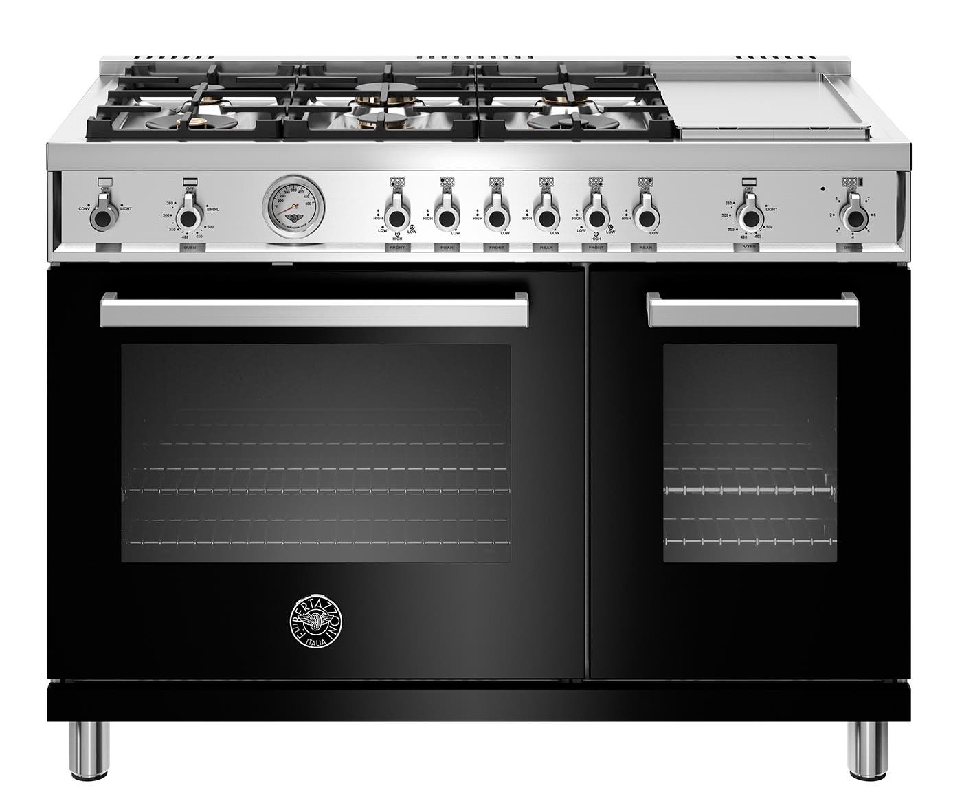 Bertazzoni PROF486GGASNETLP Black, Liquid Propane