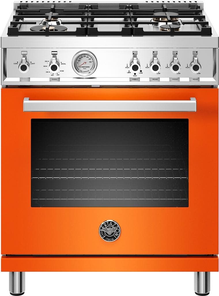 Bertazzoni PROF304GASARTLP Orange, Liquid Propane