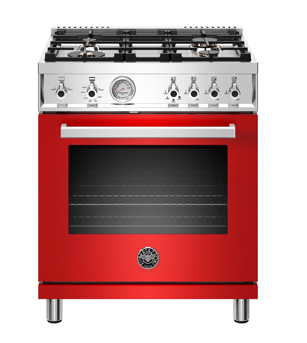 Bertazzoni PROF304GASROTLP Red, Liquid Propane