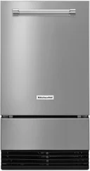 18 Inch Freestanding/Built-In Undercounter Clear Ice Maker with 35 lbs. Ice Storage Capacity, PrintShield™ Finish, Fully Flush Installation, Self-Cleaning Cycle, Filter-Ready, Built-In Drain Pump System, and Max Ice