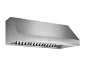 Wall Mount Smart Range Hood with 4-Speed, Blower (Sold Separately), Touch Control, LED Lighting, Baffle Filter, Delay Shut Off, and Automatic Mode