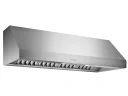 Wall Mount Smart Range Hood with 4-Speed, Blower (Sold Separately), Touch Control, LED Lighting, Baffle Filter, Delay Shut Off, and Automatic Mode