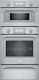 30 Inch Triple Combination Smart Electric Wall Oven with 8.6 cu. ft. Total Capacity, Speed Oven, Warming Drawer, Self-Clean, True Convection, and Sabbath Mode