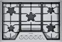 30 Inch Gas Cooktop with 5 Sealed Burners, Continuous Grates, Patented Star® Burnes, ExtraLow® Select Burner, Electronic Re-Ignition, and Star-K