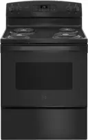 30 Inch Freestanding Electric Range with 4 Coil Burners, 5.0 cu. ft. Oven Capacity, Storage Drawer, Sensi-Temp Technology, Dual-Element Bake, Sabbath Mode, and Self-Clean