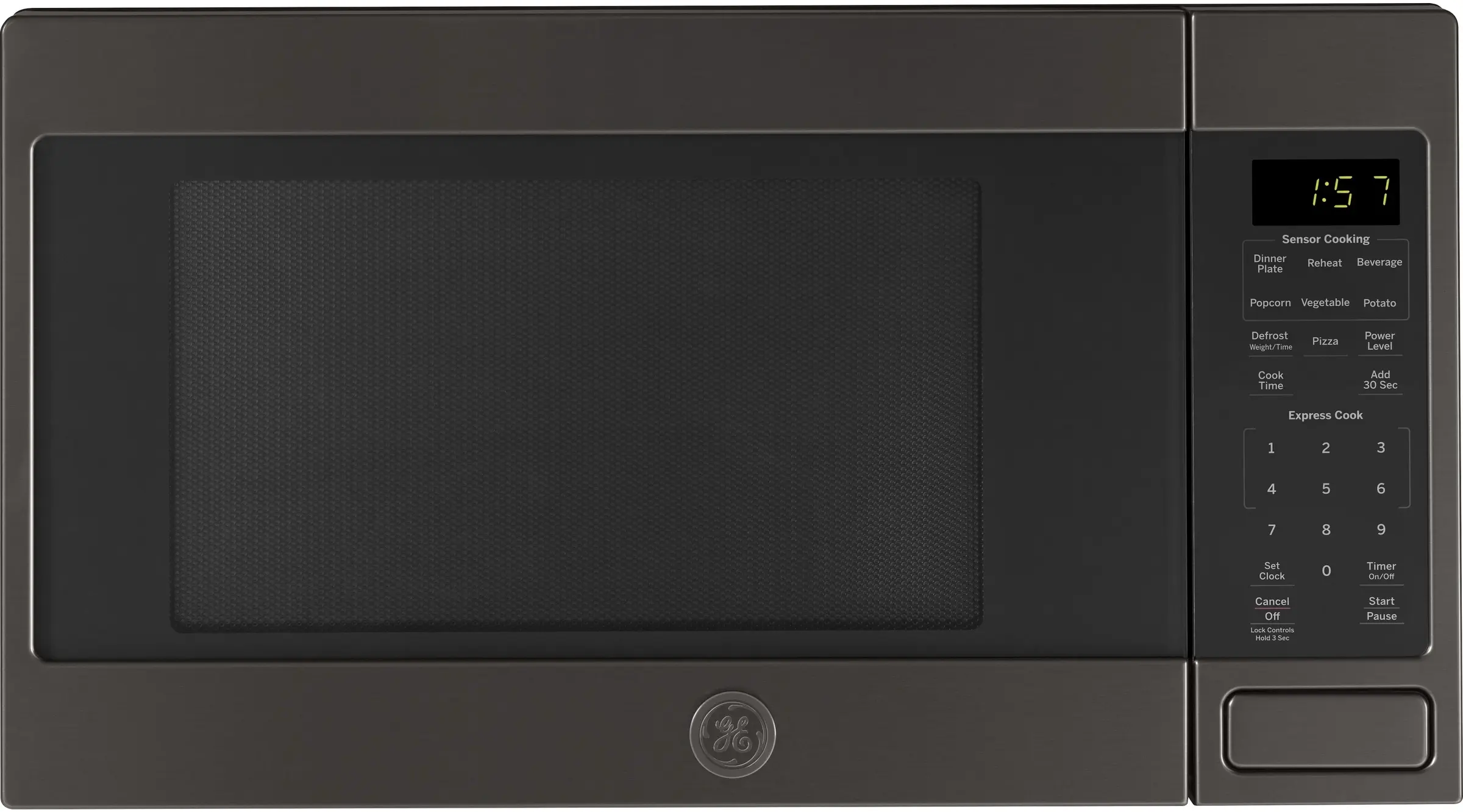 GE JES1657BMTS Black Stainless Steel