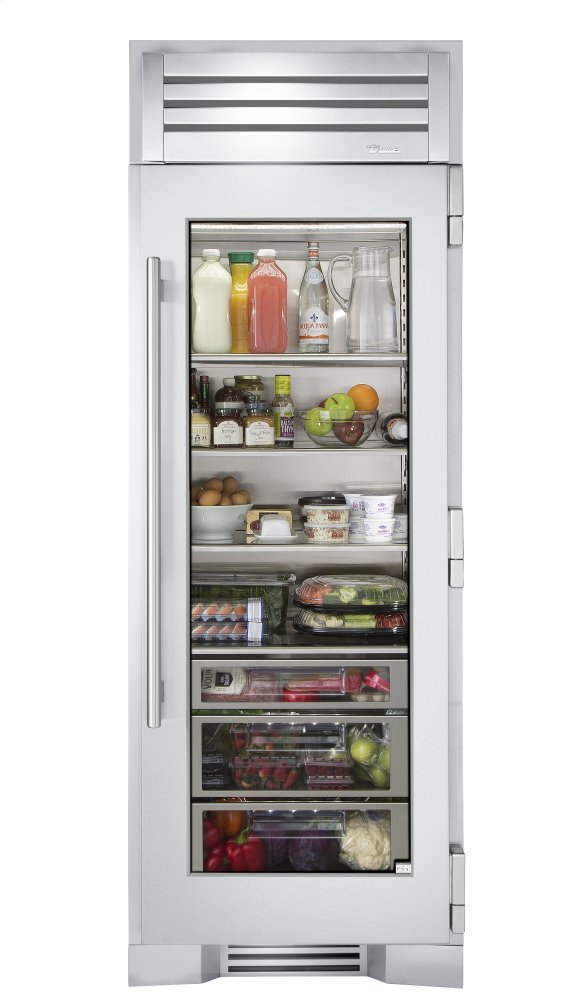 True Residential TR30REFRSGA Stainless Glass Door, Right Hinge