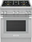 30 Inch Freestanding Professional Dual Fuel Range with 4.4 cu. ft. Oven Capacity, Continuous Grates, Self-Clean Mode, and Sabbath Mode