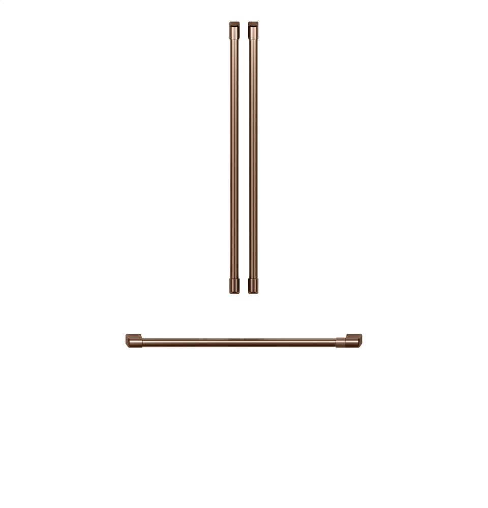 Cafe CXLB3H3PMCU Refrigeration Handle Kit: Brushed Brushed Copper