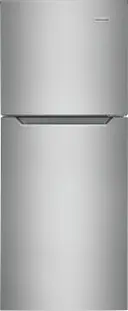 24 Inch Top Freezer Apartment-Size Refrigerator with 11.6 cu. ft. Capacity, LED Lighting, Crisper Drawers
