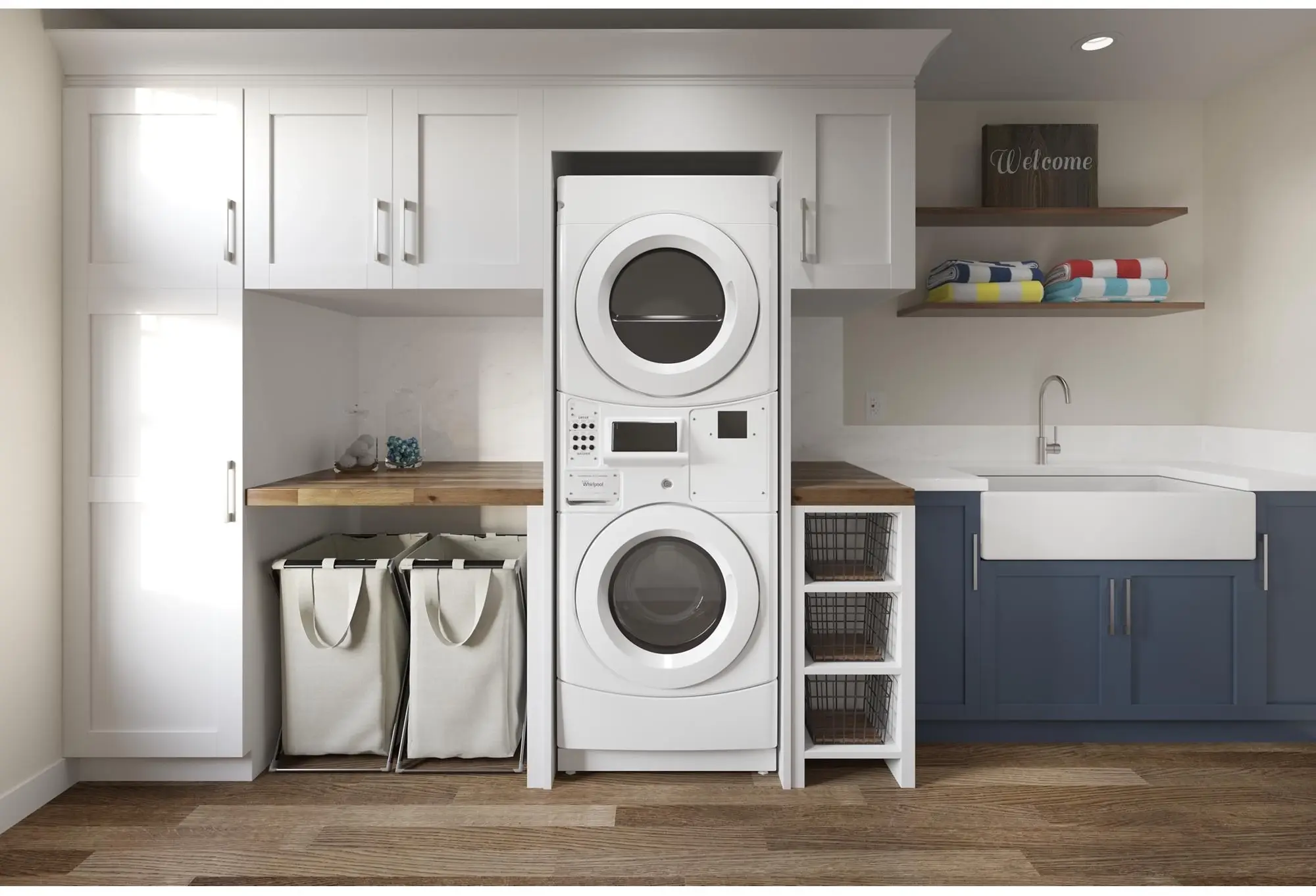 Whirlpool CET9100GQ 27 Inch Electric Laundry Center White