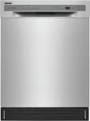24 Inch Full Console Built-In Dishwasher with 12 Place Settings, 6 Wash Cycles, 52 dBA Silence Rating, Delay Start, Hard Food Disposer, Heated Dry, Cycle Status Indicators, Self-Cleaning Filter, ADA Compliant, NSF Certified Rinse and ENERGY STAR® Certified