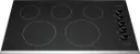 36 Inch Electric Cooktop with 5 Element Burners, Ceramic Glass Surface, Quick Boil Element, Keep Warm Zone, SpaceWise® Expandable Element, Ready-Select® Controls, Hot Surface Indicator, and UL/CSA Certified