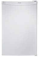 Manual defrost, mechanical thermostat, reversible door hinge, R600A refrigerant, 5 year parts and labor home warranty