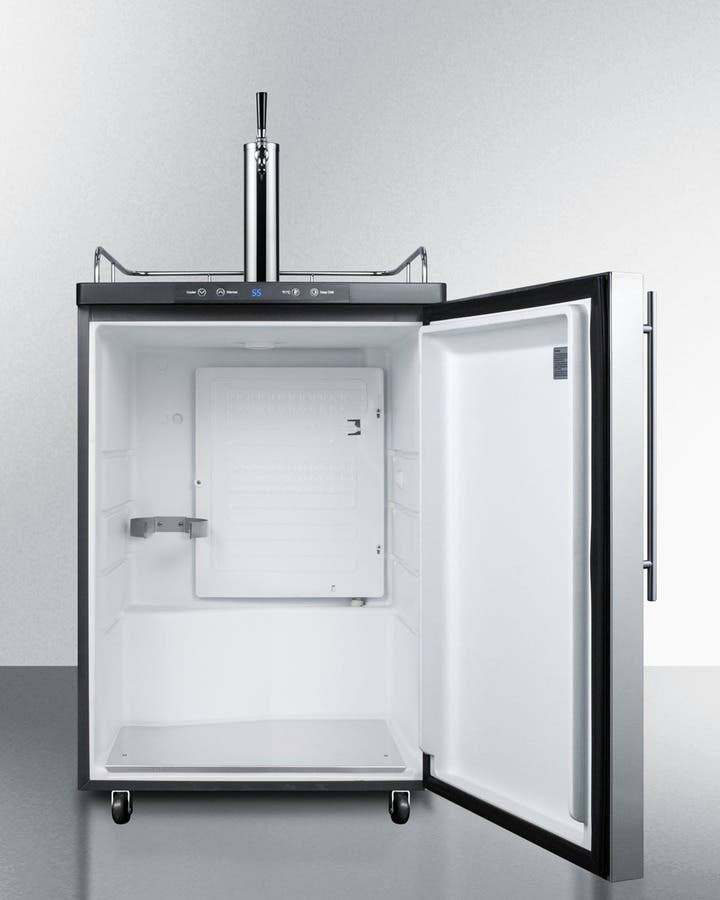Summit SBC635MBI7SSHV Stainless Steel/Black, Pro Vertical Handle