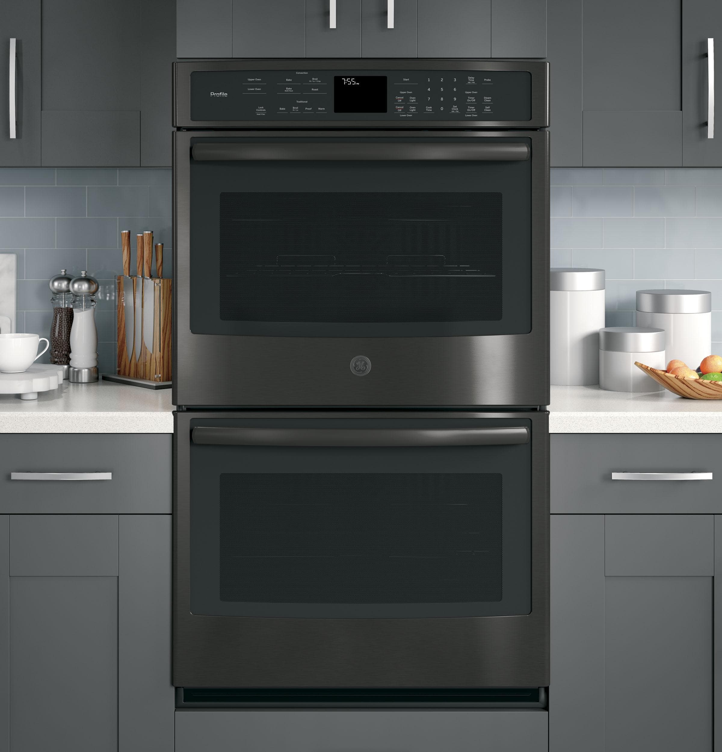 GE PT7550BLTS Black Stainless