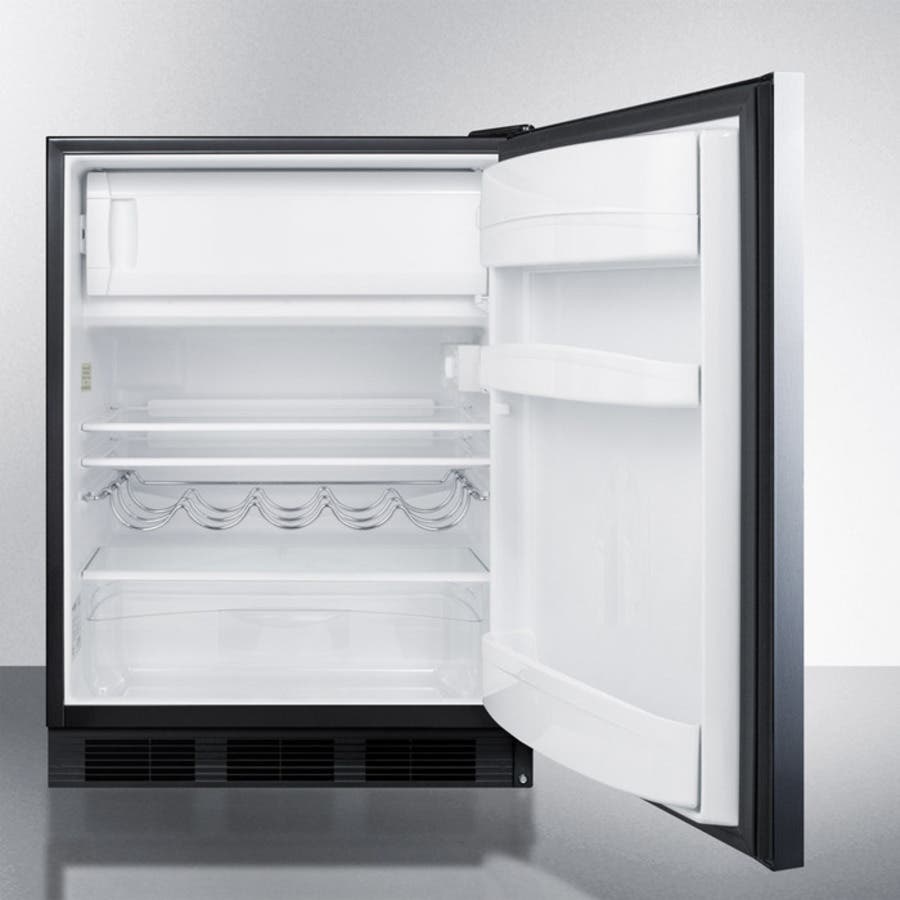 Summit CT663BSSHHADA Stainless Steel/Black, Horizontal Handle, ADA Comp...