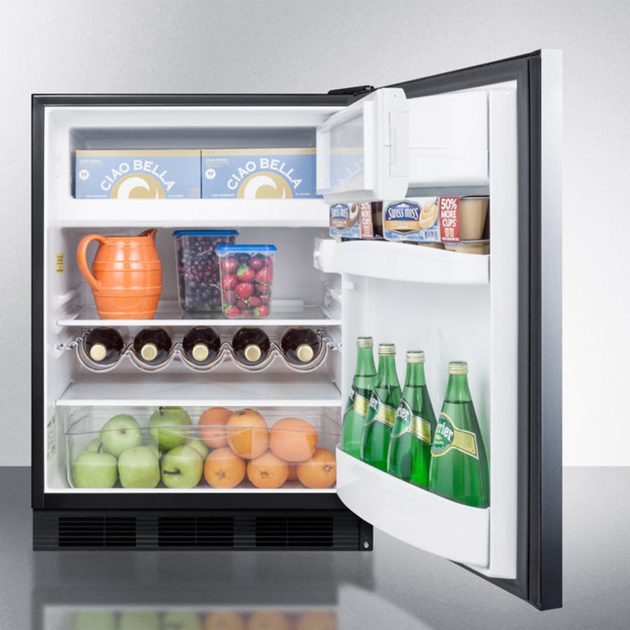 Summit CT663BSSHHADA Stainless Steel/Black, Horizontal Handle, ADA Comp...