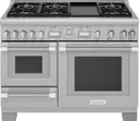 48 Inch Smart Commercial Depth Freestanding Dual Fuel Range with Sealed Burners
