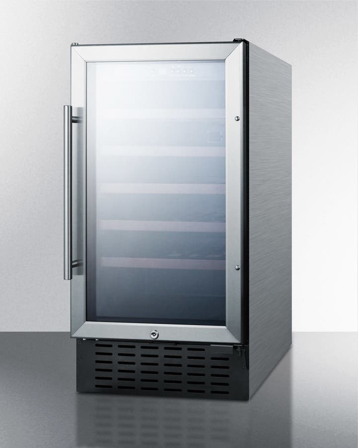 Summit SWC1840CSSADA Stainless Steel Solid Door