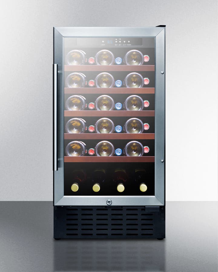 Summit SWC1840CSSADA Stainless Steel Solid Door
