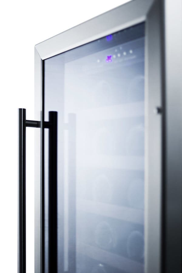 Summit SWC1840CSSADA Stainless Steel Solid Door