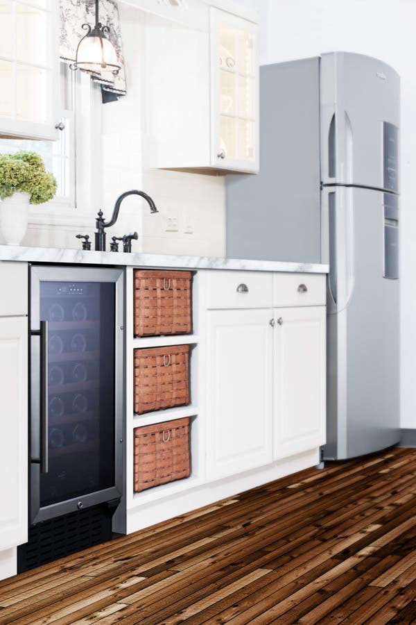 Summit SWC1840CSSADA Stainless Steel Solid Door