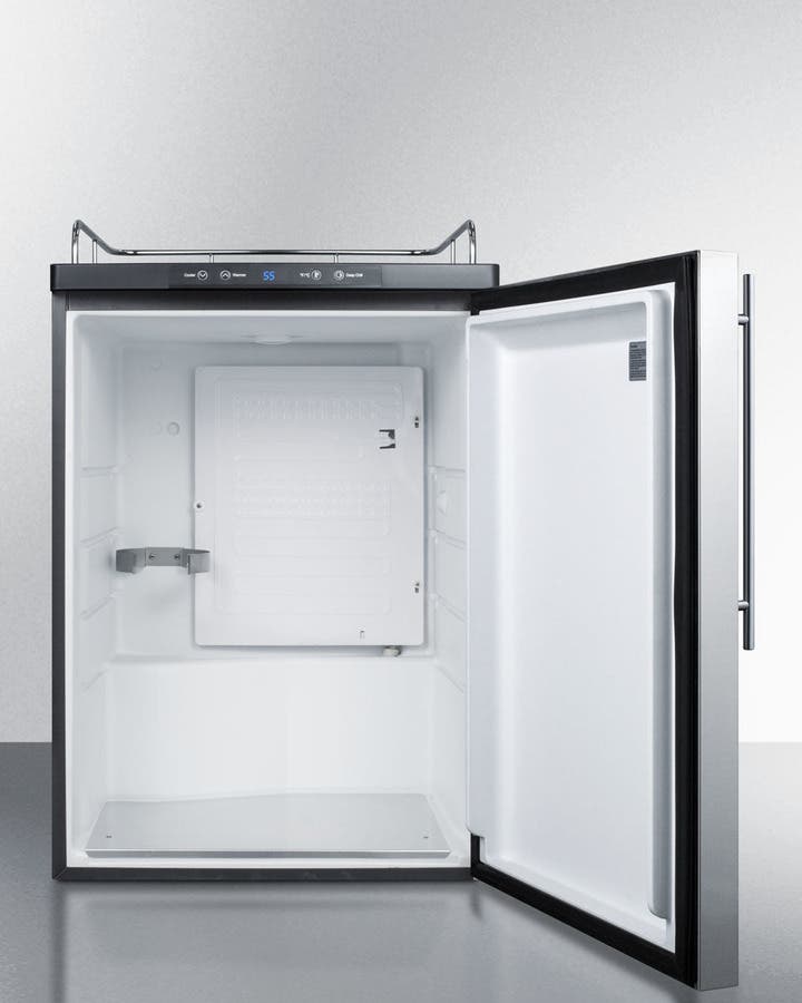 Summit SBC635MBINKSSHV Stainless Steel/Black, Pro Handle 