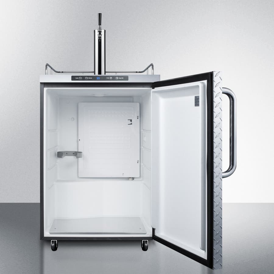 Summit SBC635MOSDPL Diamond Plate/Stainless Steel, Towel Bar Handle, T...