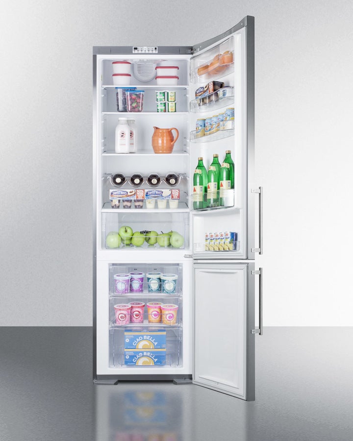 Summit FFBF181SS 24 Inch Counter Depth Bottom-Freezer Refrigerator - Thumbnail 5