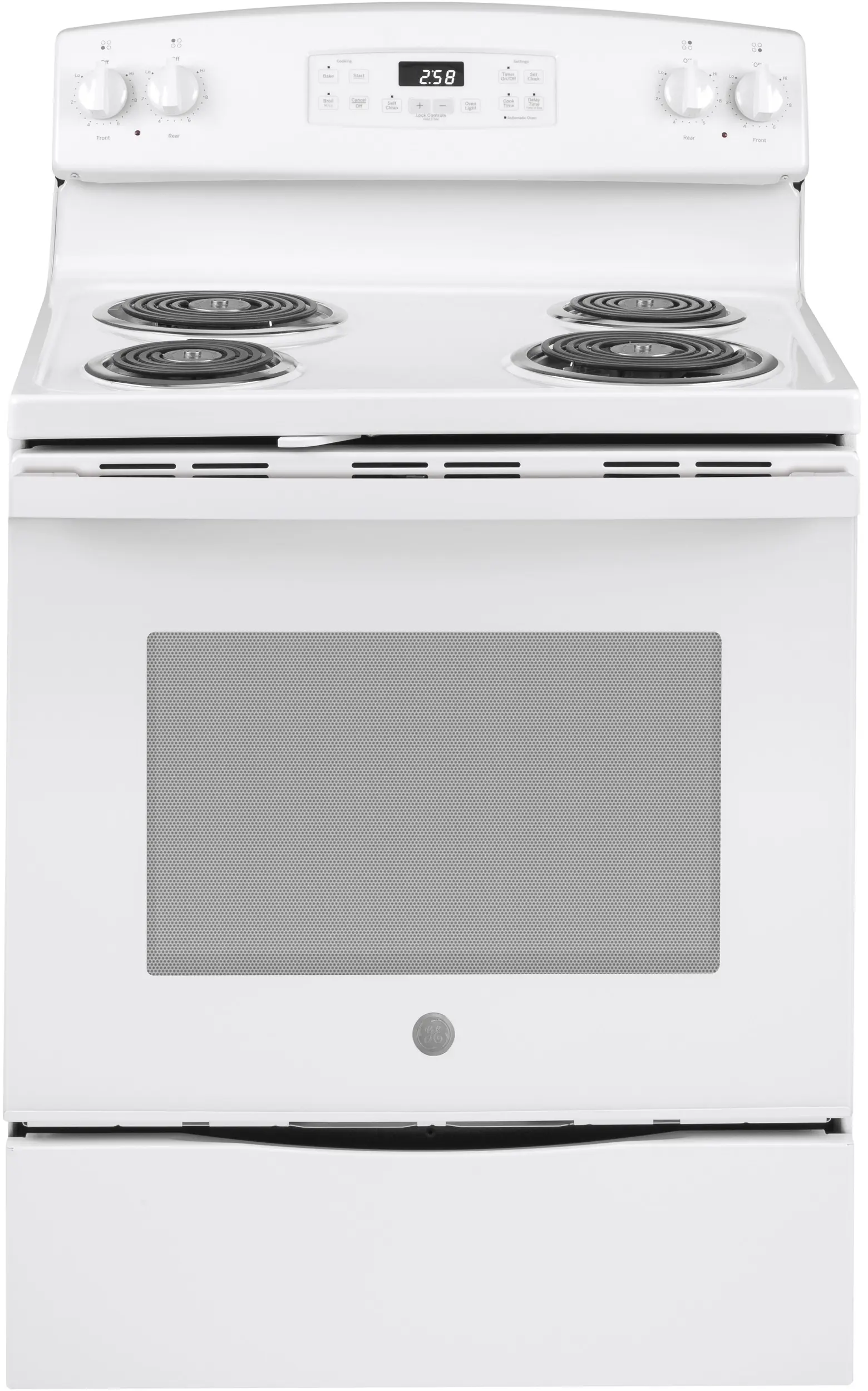 GE JB258DMWW White
