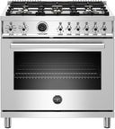 36 Inch Freestanding Dual Fuel Range with 6 Burners